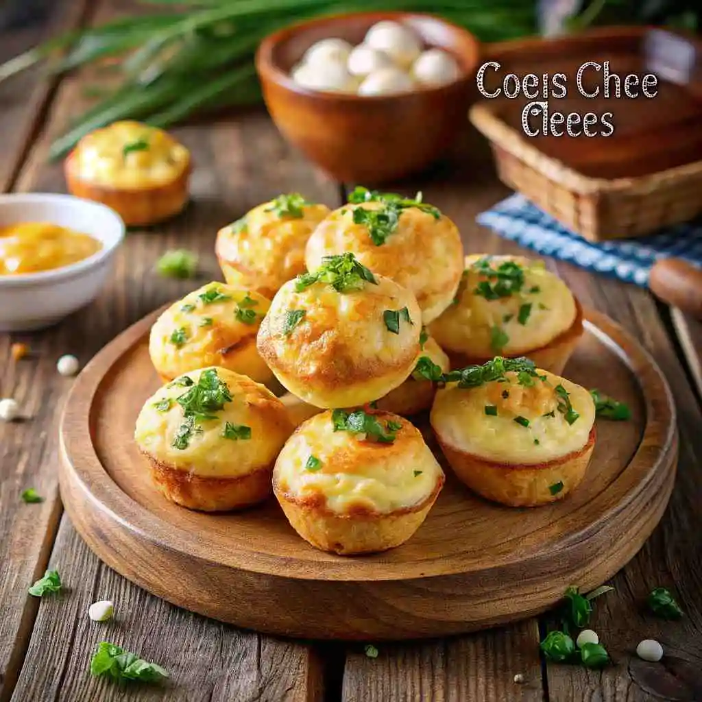 Fluffy cottage cheese egg bites on a plate