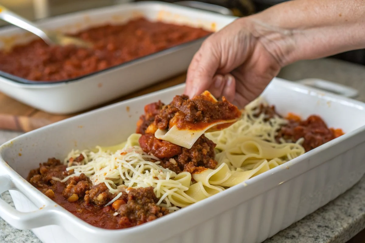 Preparing Poor Man Husband Casserole step-by-step
