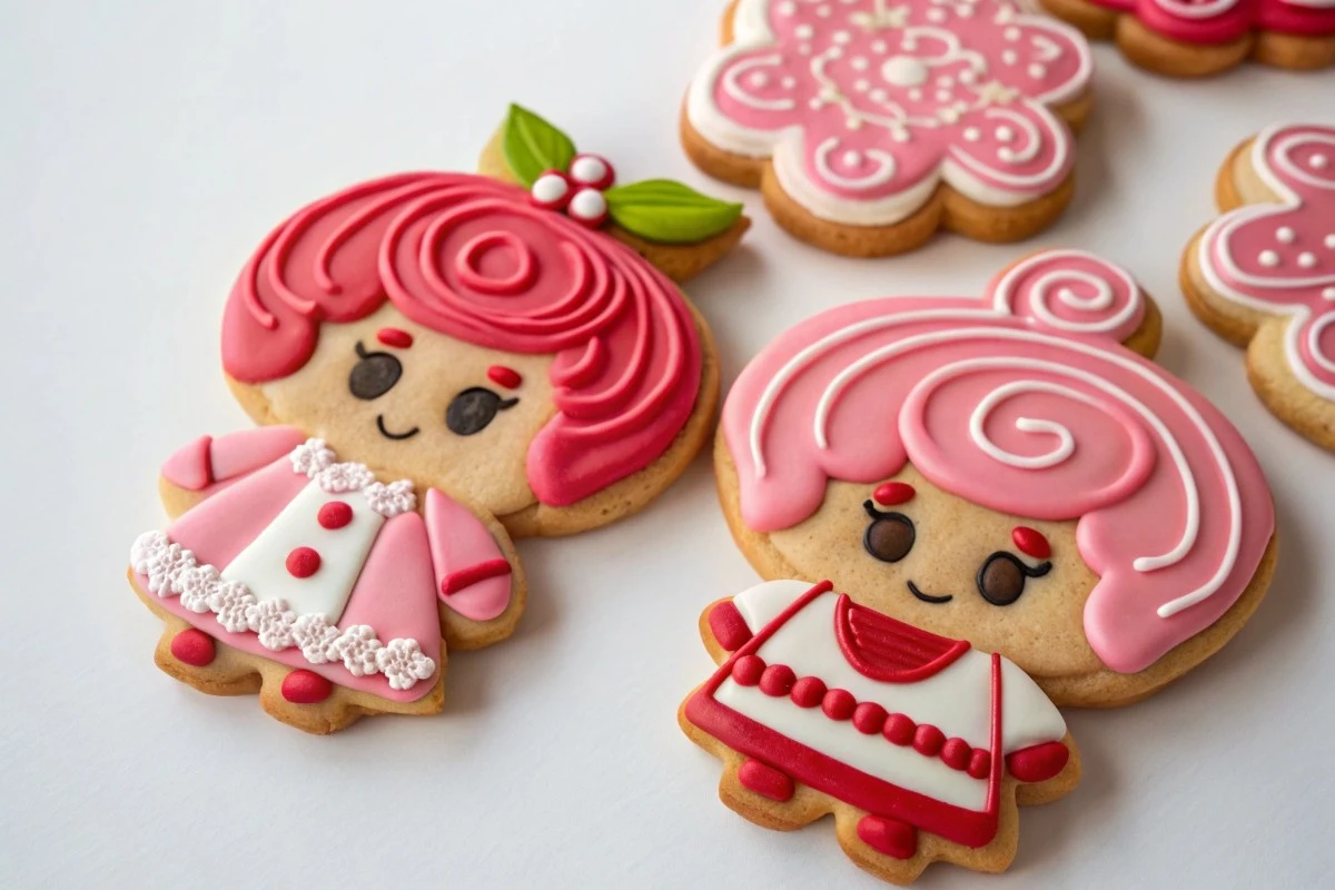 Raspberry swirl cookies inspired by Cookie Run